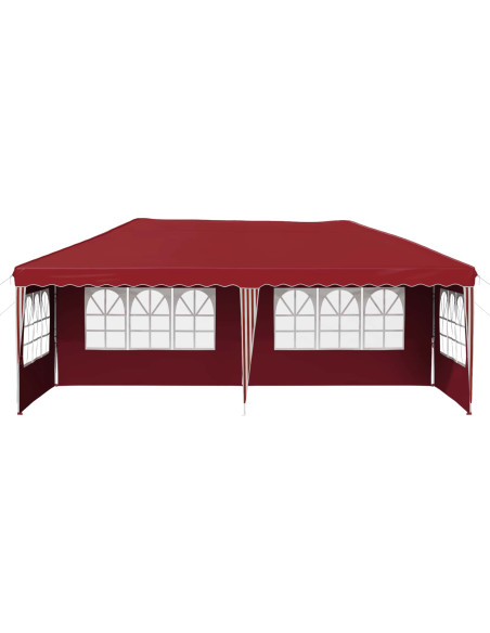 Tenda per feste a pop-up 575 x 289 x 245 cm Borgogna