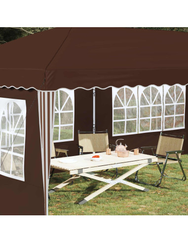Tenda per feste a pop-up 575 x 289 x 245 cm Marrone