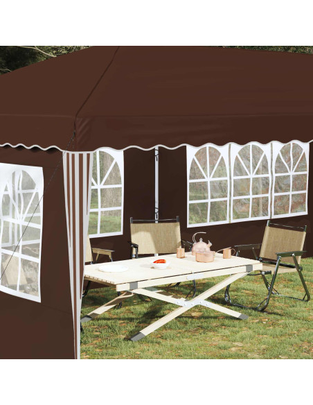 Tenda per feste a pop-up 575 x 289 x 245 cm Marrone