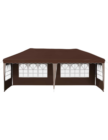 Tenda per feste a pop-up 575 x 289 x 245 cm Marrone