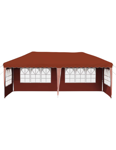 Tenda per feste a pop-up 575 x 289 x 245 cm Terracotta