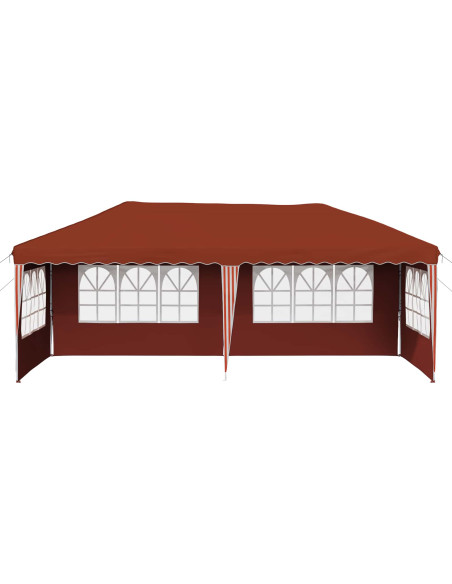 Tenda per feste a pop-up 575 x 289 x 245 cm Terracotta
