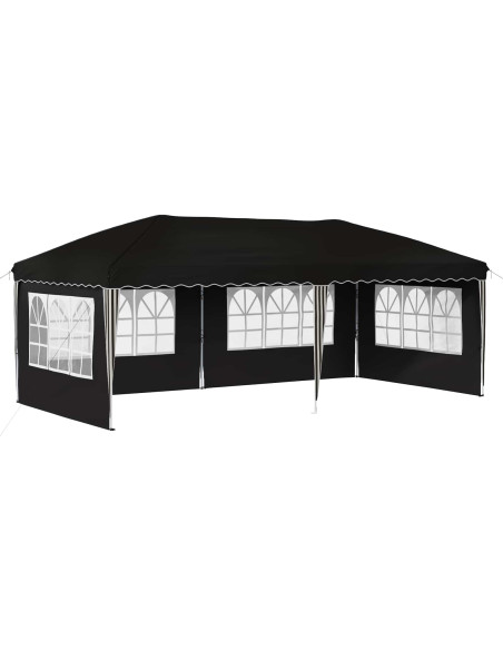 Tenda per feste a pop-up 575 x 289 x 245 cm Nero