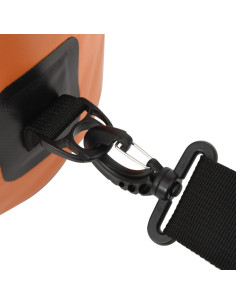 Borsa Impermeabile con Cerniera Arancione 30 L in PVC