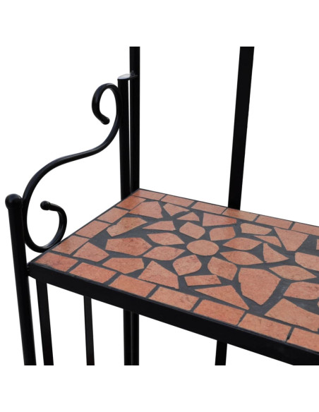 Piedistallo per Piante Terracotta con Mosaico