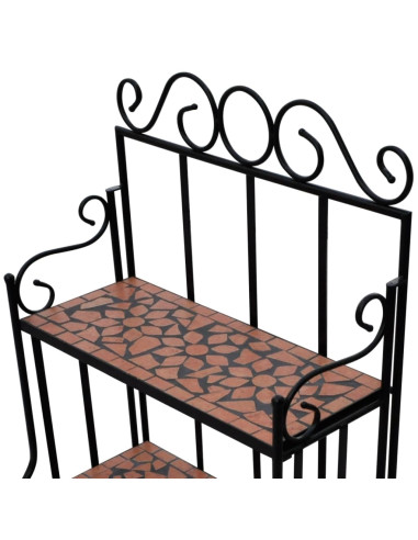 Piedistallo per Piante Terracotta con Mosaico