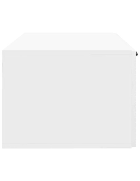 Mobile Porta TV da Muro Bianco Lucido 59,5 x 41 x 30 cm