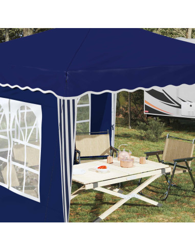 Tenda per feste a pop-up Blu 288 x 288 x 245 cm Tessuto Oxford