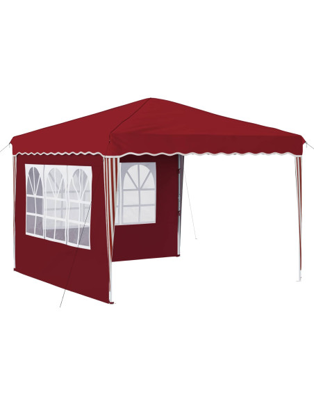 Tenda per feste a pop-up Borgogna 288 x 288 x 245 cm