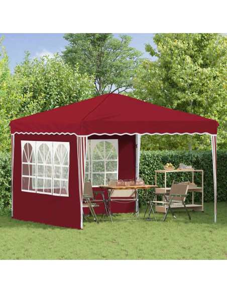 Tenda per feste a pop-up Borgogna 288 x 288 x 245 cm