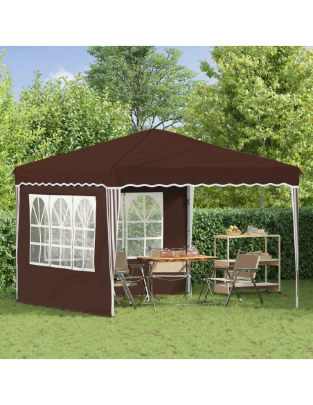 Tenda per feste a pop-up Marrone 288 x 288 x 245 cm