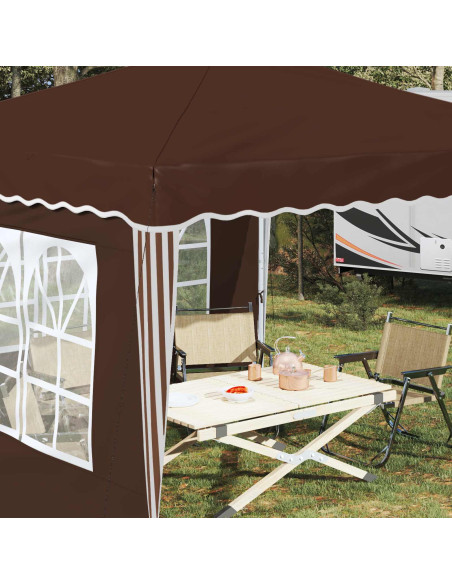 Tenda per feste a pop-up Marrone 288 x 288 x 245 cm