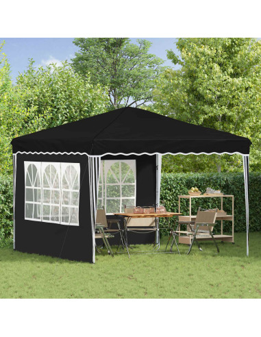 Tenda per feste a pop-up Nero 288 x 288 x 245 cm Tessuto Oxford