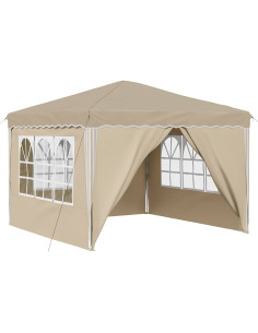 Tenda per feste a pop-up Crema 288 x 288 x 245 cm 2
