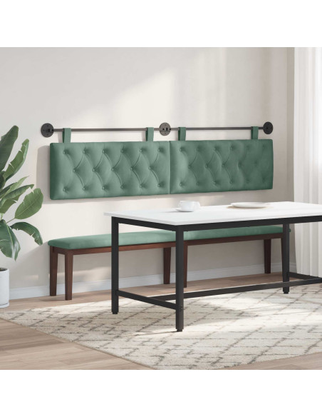 Testata appesa Verde Mare 210 x 55 x 7 cm Velluto