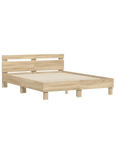 Struttura del letto Sonoma 152 x 203 cm Legno multistrato 2