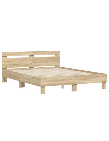 Struttura del letto Sonoma 152 x 203 cm Legno multistrato