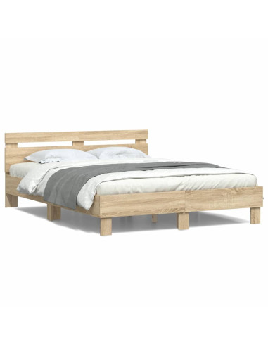 Struttura del letto Sonoma 152 x 203 cm Legno multistrato