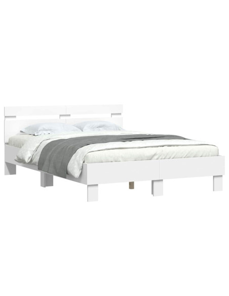 Struttura del letto Bianco 137 x 190 cm Legno multistrato