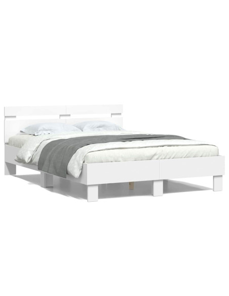 Struttura del letto Bianco 137 x 190 cm Legno multistrato