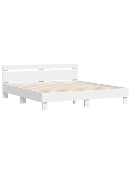 Struttura del letto Bianco 193 x 203 cm Legno multistrato