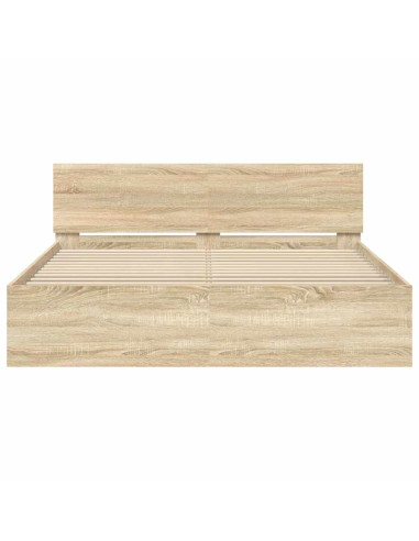 Struttura del letto Sonoma 152 x 203 cm Legno multistrato