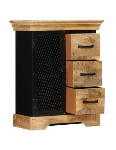 Credenza 60x30x75 cm in Legno Massello di Mango