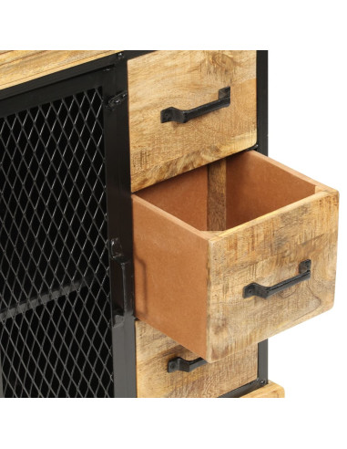 Credenza 60x30x75 cm in Legno Massello di Mango