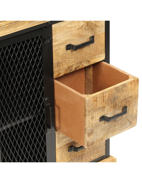 Credenza 60x30x75 cm in Legno Massello di Mango