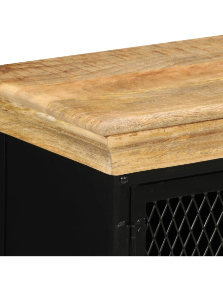 Credenza 60x30x75 cm in Legno Massello di Mango
