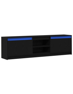 Unità TV 2 pcs Nero 180 x 34 x 50 cm Legno multistrato 2