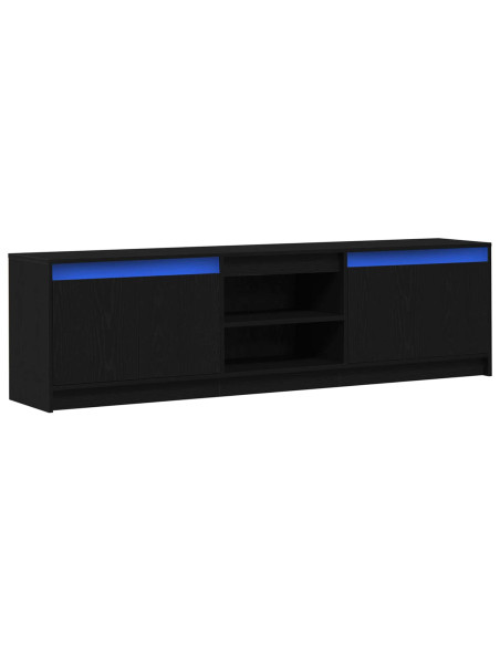 Unità TV 2 pcs Nero 180 x 34 x 50 cm Legno multistrato