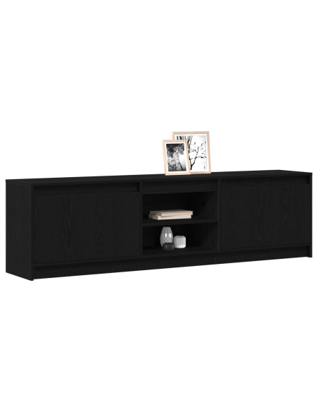 Unità TV 2 pcs Nero 180 x 34 x 50 cm Legno multistrato