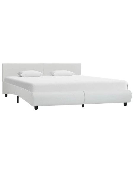Giroletto con LED Bianco in Similpelle 160x200 cm