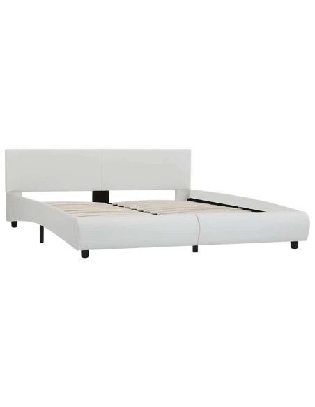Giroletto con LED Bianco in Similpelle 160x200 cm
