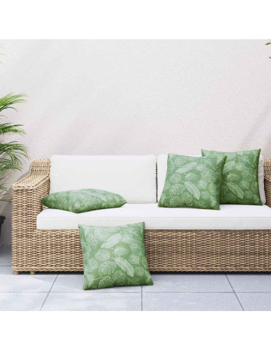 Cuscini Scatter Foglia 4 pcs Motivo Foglia 60 x 60 cm