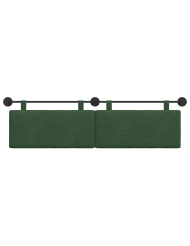 Testata appesa Verde Giungla 190 x 55 x 5 cm Tessuto in Cords