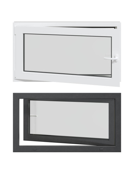 Finestra per Soffitta RISOR Antracite 110 x 50 cm PVC e Vetro