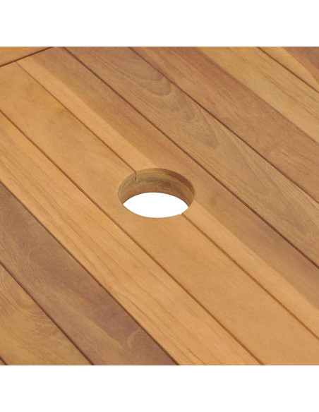 Mobile Vanità Bagno e Lavandini Marmo Crema Legno Massello Teak