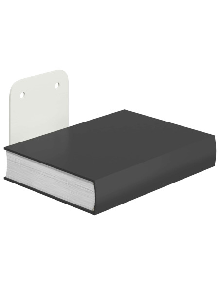 Mensola sospesa con lo scaffale 4 pcs Bianco 6 x 10,8 x 6,6 cm