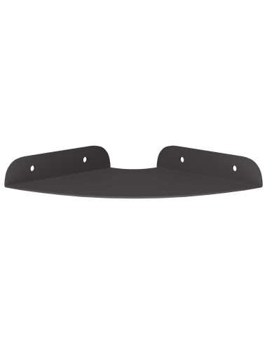 Mensola sospesa con lo scaffale 4 pcs Nero 15 x 15 x 2 cm