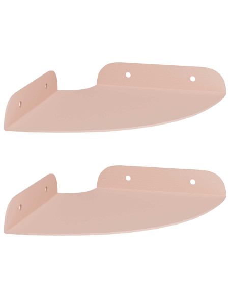 Mensola sospesa con lo scaffale 2 pcs Rosa 15 x 15 x 2 cm