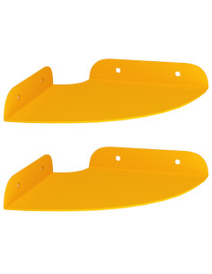 Mensola sospesa 2 pcs Giallo senape 15 x 15 x 2 cm 2