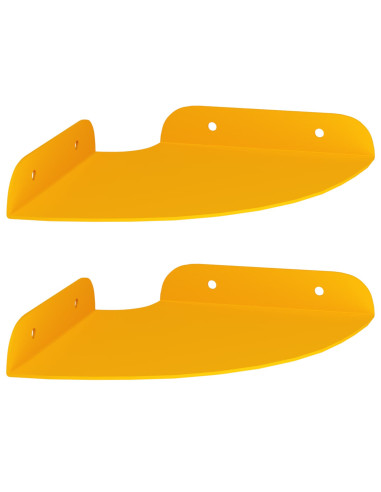 Mensola sospesa 2 pcs Giallo senape 15 x 15 x 2 cm