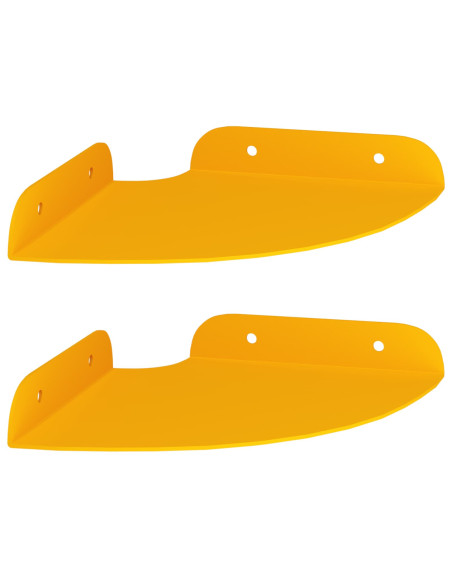 Mensola sospesa 2 pcs Giallo senape 15 x 15 x 2 cm