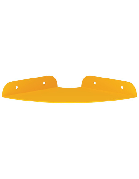 Mensola sospesa 2 pcs Giallo senape 15 x 15 x 2 cm