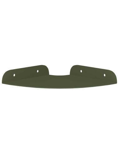 Mensola sospesa 2 pcs Verde oliva 15 x 15 x 2 cm
