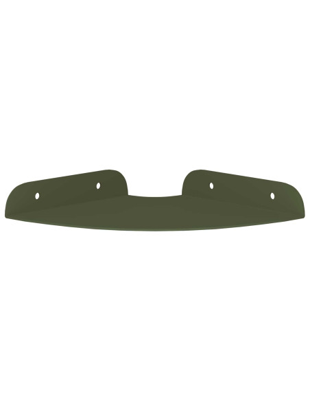Mensola sospesa 2 pcs Verde oliva 15 x 15 x 2 cm