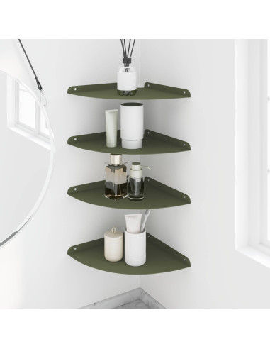 Mensola sospesa 4 pcs Oliver verde 30 x 30 x 2 cm