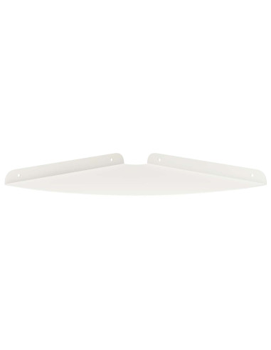 Mensola sospesa con lo scaffale 4 pcs Bianco 30 x 30 x 2 cm